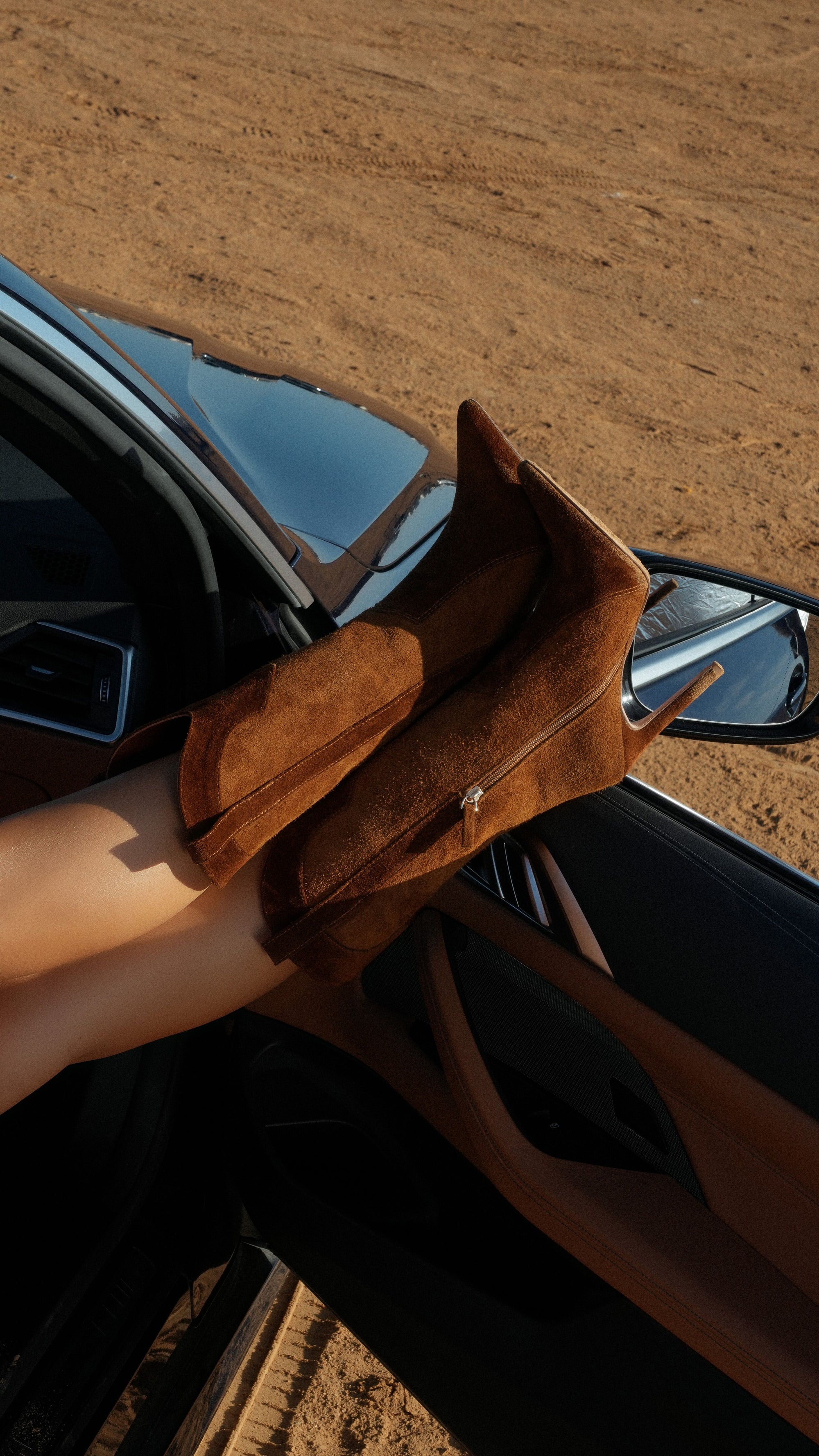 Sienna in Brown Suede.