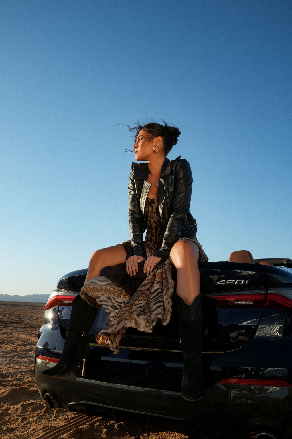 Sienna in Black Suede