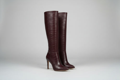 Camellia Boot - Dark Burgundy