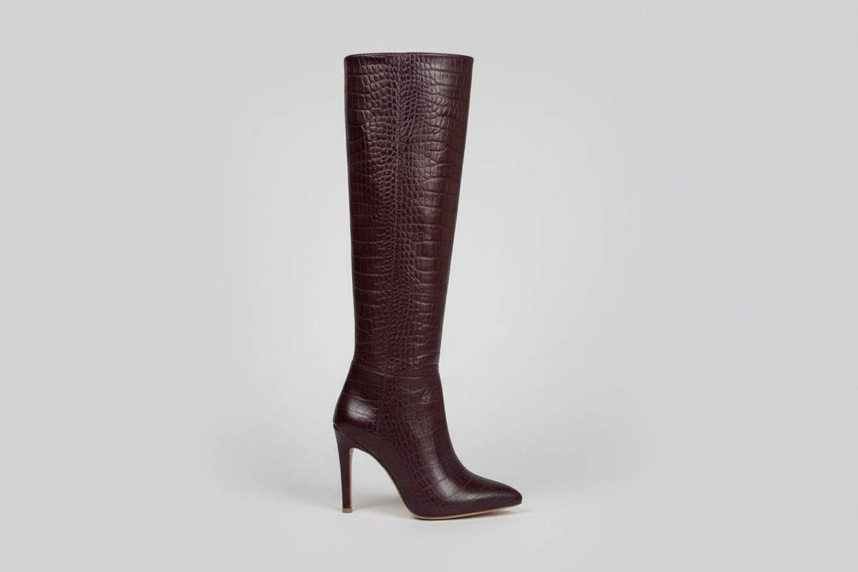 Camellia Boot - Dark Burgundy