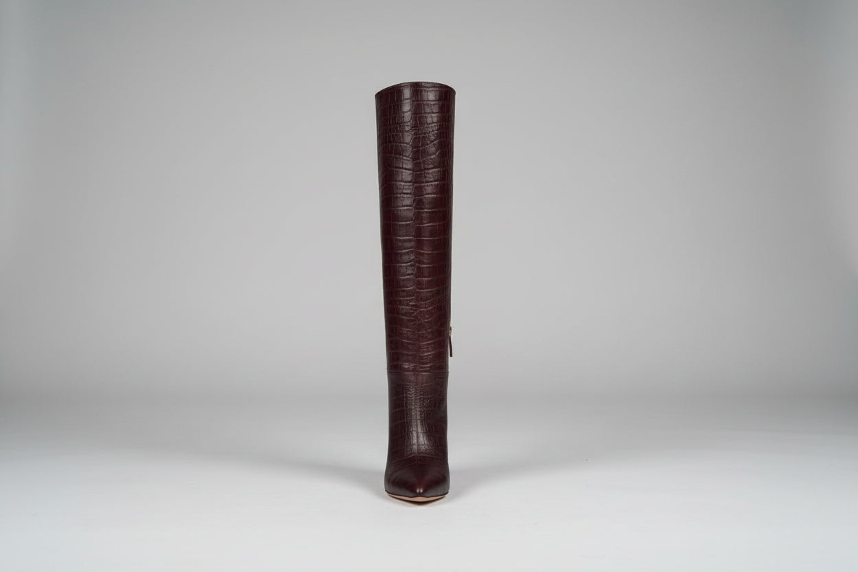 Camellia Boot - Dark Burgundy