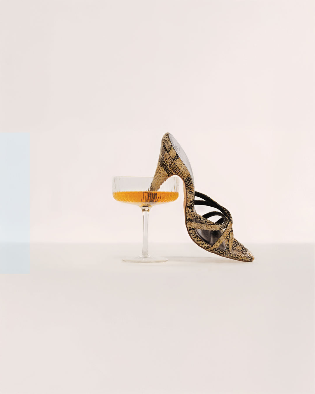 Vivi - Black and Gold Python Print - Limited Edition