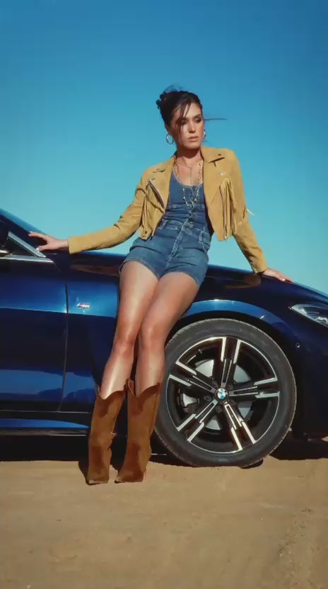 Sienna in Brown Suede.